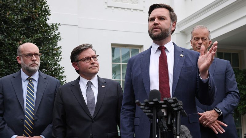 Republican and Democratic congressional leaders left a meeting with President Donald Trump with no deal to avert a government shutdown as the deadline fast approaches. 
Leaders met with Trump on Monday for roughly an hour to negotiate a path forward to avert a partial government shutdown, but it appeared neither side was willing to budge from their position. 
Vice President JD Vance said after the meeting, ‘I think we’re headed into a shutdown because the Democrats won’t do the right thing. I hope they change their mind.’
‘If you look at the original they did with this negotiation, it was a $1.5 trillion spending package, basically saying the American people want to give massive amounts of money, hundreds of billions of dollars to illegal aliens for their health care, while Americans are struggling to pay their health care bills,’ Vance said. ‘That was their initial foray into this negotiation. We thought it was absurd.’
Democrats, however, have pushed back on assertions that they’re looking to salvage healthcare for anyone but the American people.
‘There was a frank and direct discussion with the President of the United States and Republican leaders. But significant and meaningful differences remain,’ Jeffries said. ‘Democrats are fighting to protect the health care of the American people, and we are not going to support a partisan Republican spending bill that continues to gut the health care of every day America, period.’
Congress has until midnight Oct. 1 to pass a short-term funding extension, or continuing resolution (CR), to avert a partial government shutdown. The House already passed a funding extension, but the bill was blocked in the Senate earlier this month. 
Republicans and the White House want to move forward with their ‘clean,’ short-term funding extension until Nov. 21, while Democrats have offered a counter-proposal that includes a permanent extension of expiring Obamacare tax credits and other wishlist items that are a bridge too far for the GOP. 
Vance appeared alongside Speaker Mike Johnson, R-La., Senate Majority Leader John Thune, R-S.D., and Office of Management and Budget (OMB) Director Russ Vought in a show of Republican unity after the meeting, but made clear both sides are still far apart.
Thune, holding up a copy of the funding extension, panned Jeffries and Schumer’s accusation that the bill was partisan in nature. 
Congressional Republicans argue that the House GOP’s is everything that Democrats pushed when they controlled the Senate: a ‘clean,’ short-term extension to Nov. 21 without partisan policy riders or spending, save for millions in new spending for increased security for lawmakers. 
‘To me, this is purely a hostage-taking exercise on the part of the Democrats,’ Thune said. ‘We are willing to sit down and work with them on some of the issues they want to talk about, whether it’s an extension of premium tax credits, with reforms, we’re happy to have that conversation. But as of right now, this is a hijacking.’
Neither Schumer nor Jeffries took questions after their remarks, but appeared slightly more optimistic than their GOP counterparts after the meeting concluded.
‘I think for the first time, the president heard our objections and heard why we needed a bipartisan bill,’ Schumer said. ‘Their bill has not one iota of Democratic input. That is never how we’ve done this before.’
Vance said he was ‘highly skeptical’ that it was Trump’s first time hearing the issue and said there was a bipartisan path forward on healthcare – but panned Democrats’ push to include an extension of COVID-19 pandemic-era Affordable Care Act (ACA) extensions in the bill.
‘We want to work across the aisle to make sure that people have access to good healthcare,’ he said, but added, ‘We are not going to let Democrats shut down the government and take a hostage unless we give them everything that they want. That’s not how the people’s government has ever worked.’
The meeting in the Oval Office comes after Trump canceled a previously scheduled confab last week with just Schumer and Jeffries. At the time, the president railed against their demands on his social media platform Truth Social and contended that congressional Democrats were pushing ‘radical Left policies that nobody voted for’ in their counter-CR. 
Democrats’ demands center on an extension to expiring Affordable Care Act subsidies, though their counter-proposal also included language to repeal the healthcare section of the GOP’s ‘big, beautiful bill’ and a clawback of canceled NPR and PBS funding. 
Senate Republicans have argued that Democrats’ desires are unserious, and Thune has publicly said that Republicans would be willing to have discussions on the ACA subsidies, which are set to sunset at the end of this year, after the government is funded. 
Schumer insisted Democrats needed it addressed immediately, however, in a press conference back on Capitol Hill after the meeting.
‘We think when they say later, they mean never. We have to do it now, first because of the timing issue and second, because now is the time we can get it done,’ he said.
The White House is also leveraging the threat of mass firings should the government shut down that go beyond the standard furloughing of nonessential employees. Still, Schumer and Senate Democrats have not buckled. 
The Senate is expected to vote again on the bill on Tuesday.
This post appeared first on FOX NEWS JD Vance says government likely ‘headed into a shutdown’ after Trump meets with Dems